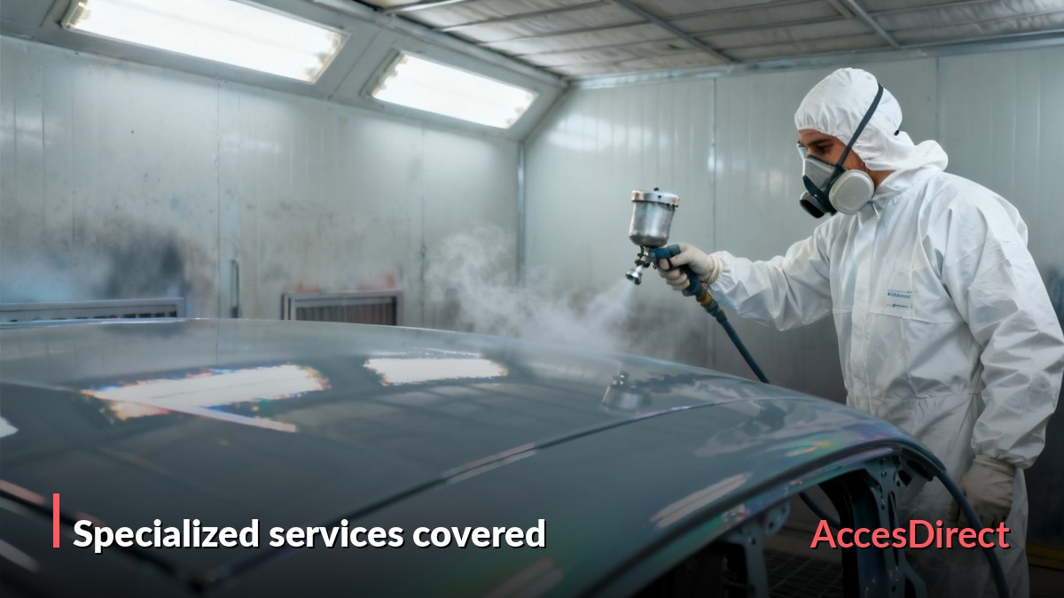 Auto body shop insurance — paint and dent removal
